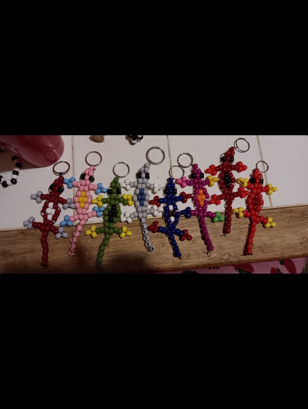 Twenty one pilots album color lizard keychains